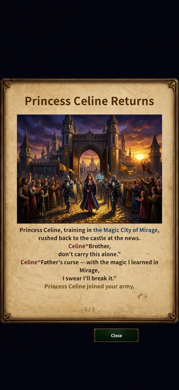Story event: Princess Celine Returns
