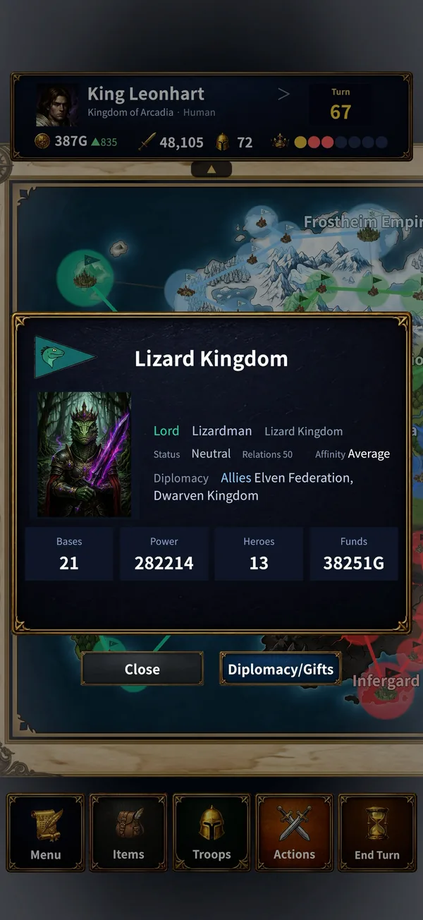 Lizard Kingdom faction details